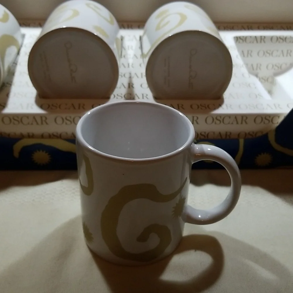 Vintage Oscar de la Renta Coffee Cups TYBB26